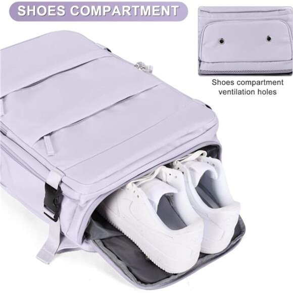 Carry On Backpack Flight Approved Personal Item Travel Backpack For Women - Picture 5 of 7